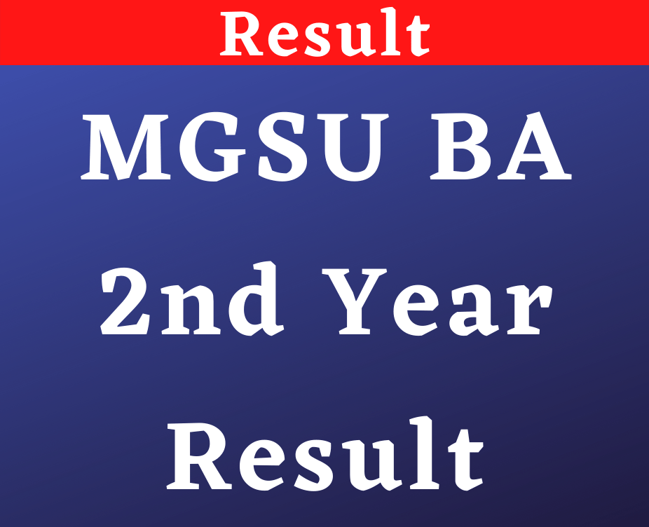 MGSU BA 2nd Year Result 2022